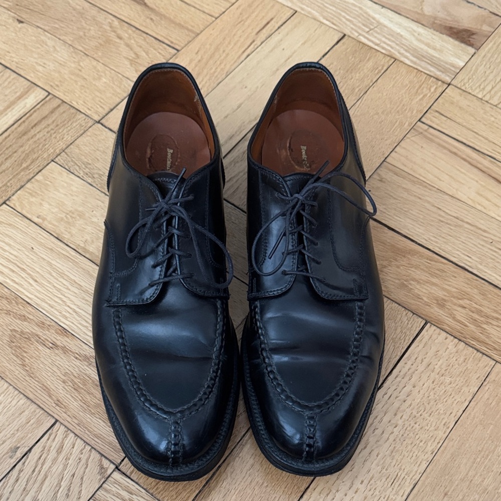 Alden Cordovan Black Leather Men's Shoes (pre-owned)